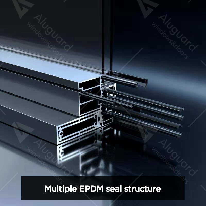 High quality latest design apartment hotel aluminum frame glass curtain wall