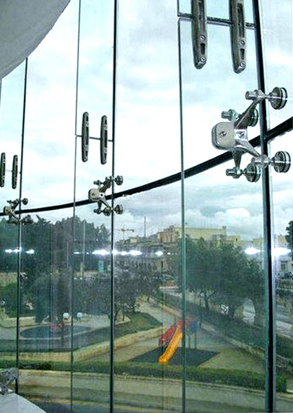 High quality latest design apartment hotel aluminum frame glass curtain wall
