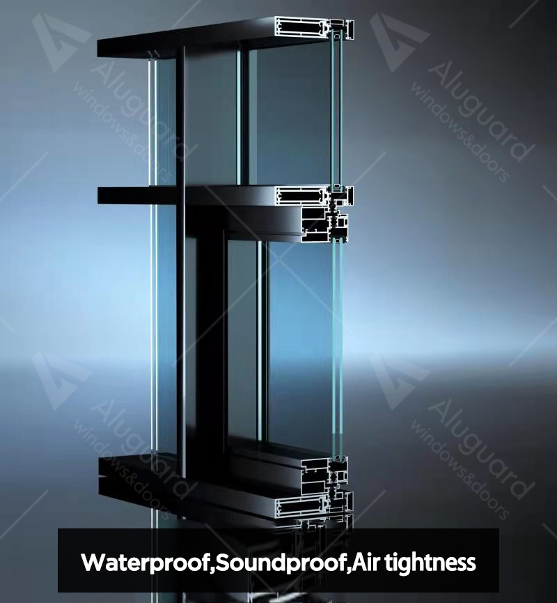High quality latest design apartment hotel aluminum frame glass curtain wall